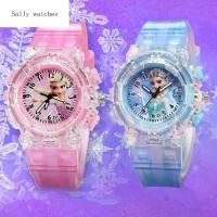 ราคา พร้อมส่งจากไทย SALLY เอลซ่า ไฟแฟลช ของขวัญของเล่น เด็กๆ อ่านง่าย เด็กชายหญิง นาฬิกาเจ้าหญิง frozen นาฬิกาข้อมือควอตซ์ นาฬิกาเรืองแสง นาฬิกาเด็ก (1734253197600720260)