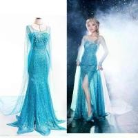 ราคา ชุดคอสเพลย์เอลซ่าเจ้าหญิงเอลซ่าจาก Frozen สำหรับผู้ใหญ่ ชุดแฟนซีสำหรับฮาโลวีน (1734545976937580330)