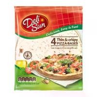 ราคา ที่นิยมมากที่สุด สินค้าดี แป้งพิซซ่า "DELISUN" PIZZA BASES THIN & CRISPY แผ่นแป้งพิซซ่า 4 แผ่น/แพ็ค ส่งตรงจากสเปน อร่อยมากค่ะ (1732871261792733014)