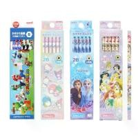 ราคา COD ดินสอไม้ B และ 2B กล่อง 12 แท่ง made in Japan ลาย Mario Sanrio Frozen เจ้าหญิง Disney Princess (1734175100190688290)