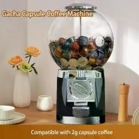 ราคา Gacha machine ใส่แคปซูลกาแฟแบบหมุน กาแฟแคปซูลNespresso capsule สุ่มรสกาแฟที่ชอบแบบไม่ซ้ำกันในแต่ละวัน เครื่องชงกาแฟ (1729663063439543251)