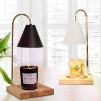 ราคา โคมไฟอุ่นเทียน✨Candle warmer โคมไฟเทียนหอม ฟรีหลอดไฟ2หลอด ฐานไม้ โคมไฟอโรมาที่ละลายขี้ผึ้งโคม (1734675916420777077)