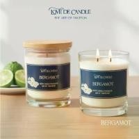 ราคา COD Aroma Scented Candles with the Scent of Bergamot (Scent Candle Aroma Soy Wax Organic Handmade) Soy Wax Scented Candles with Wooden Lids (1734069461743142845)