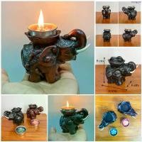 ราคา ที่วางเทียนหอม ที่ตั้งเทียน ที่ใส่เทียน รูปปั้นช้าง วางเทียนอโรม่า aroma candle holder Thai souvenirs. แนะนำ (1734560270927496824)