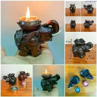 ราคา ที่วางเทียนหอม ที่ตั้งเทียน ที่ใส่เทียน รูปปั้นช้าง วางเทียนอโรม่า aroma candle holder Thai souvenirs. จัดส่งเฉพาะจุด (1734560414405396185)
