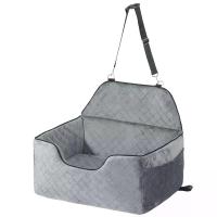 ราคา Dog Car Seat Dog Booster Seat for Car with A Storage Pocket Sponge Filling Car Bed for Medium Lar... (1734692650036397641)