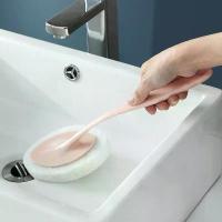 ราคา Bathroom Cleaning Tools Long Handle Brush Toilet Tile Brush Dead Angle Cleaning Sponge Brush Bathtub Sink Brush Household (1733146970663257660)