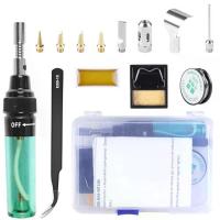 ราคา Wireless Gas Blow Torch Soldering Solder Iron Cordless Butane Tip Tool Welding Pen Burner Welding Soldering Kit (1734452389529093164)