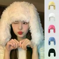 ราคา แฟชั่น Y2k ขนสัตว์เทียม หมวกหูกระต่าย ป้องกันหู หวาน หมวกบาลาคลาวา หูกระต่าย หมวกฤดูหนาวขนนุ่ม ปาร์ตี้ฮาโลวีน (1733907972093675137)