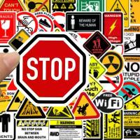 ราคา สติกเกอร์เตือน สติ๊กเกอร์ห้าม สัญลักษณ์อันตราย กราฟฟิตี้ แผ่นรองพื้น กีตาร์ โน้ตบุ๊ก มอเตอร์ไซค์ สติ๊กเกอร์กันน้ำ ของเล่น สติ๊กเกอร์เท่ๆ 10 ชิ้น/30 ชิ้น/50 ชิ้น (1734669949080668036)