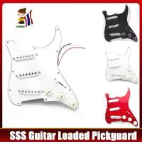 ราคา Single blasting#[COD+Bangkok Ready Stock]Prewired Pickguard Schrauben ชุดโมเดลที่ระลึกคลาสสิก Prewired โหลด SSS Pickguard Alnico V Pickups ใน60S สำหรับ Fender ST กีตาร์ (1733602602269574964)