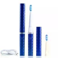 ราคา toothbrush แปรงสีฟัน แปรงสีฟันไฟฟ้าแบบพกพารุ่นอัพเกรด USB ชาร์จแปรงสีฟันโซนิคสำหรับผู้ใหญ่กันน้ำพร้อมหัวแปรง 2 หัวไวท์เทนนิ่งและมีสุขภาพดี (1734564527085290616)