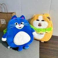 ราคา 2025 New Cartoon Fat Cat Pig Girl Plush Backpack Abstract Half Moon Cat Fat Cat Children's Backpack School Bag Snack Bag Gift for Girls (1733579998156522688)