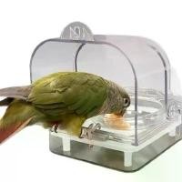 ราคา กล่องให้อาหารนกแก้ว ป้องกันการหก ป้องกันการกระเด็น แยกเปลือกอาหาร ชามนกคอกคาเทล อ่างน้ำ อาหารนก ให้อาหารอัตโนมัติ (1733708924973385700)