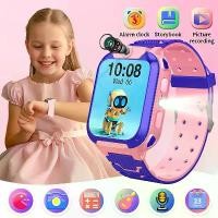 ราคา For Android Kids Smart Watch SOS GPS Location Video Call Sim Card For Children SmartWatch Camera Waterproof Watch For Boys Girls (1734023093669889784)