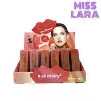 ราคา {24 Sticks} Kiss Beauty Matte Color Lipstick, Matte Lipstick, Smooth, Beautiful and Clear Lip Color No.35767 (1734102006795110177)