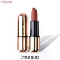 ราคา [COD] [Tiktok]Sivanna Matte Stay Lipstick Kiss Me Hf688 Lipstick, Gold Casing Model (1733642373708351415)