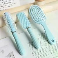 ราคา ชุดหวีซาลอน 3 ชิ้น, "170.18 ซม. สีฟ้าลัคกี้สกาย, หวีทำความสะอาดตัวเอง, หวีสำหรับสางผมที่รวดเร็วและง่ายดาย - แปรงม้วนผมสำหรับทุกเพศ, ซี่หวีละเอียด, ด้ามจับพลาสติก ABS, อุปกรณ์จัดแ (1734570825260763118)