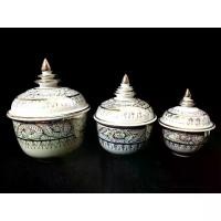 ราคา CODโถมุก ผอบ ลายไทย โถ โกศ ลายไทย มุกทอง เซรามิค โกศใส่อัฐิ 3นิ้ว / 4 นิ้ว / 5 นิ้วTikTok (1734429919326012824)