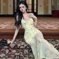 ราคา Elegant Retro Holiday Style Floral Strappy Dress 2024 New Backless Bow Long Skirt Wrap Dress for Women เดรส เว้า หลัง เดรส เชิ้ต เดรส สี ครีม ชุด ถ่าย พรีเวดดิ้ง เดรส ปาร์ตี้ (1733711029227586949)