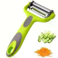 ราคา 3 in 1 Rotary Peeler Fruit Vegetables Cabbage Graters Salad Carrot Potato Slicer Kitchen Multifunction Grater Julienne Peeler (1733887760616424675)