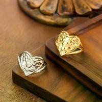 ราคา Minimalist textured stainless steel geometric ring, index finger ring, open-ended couple's ring, personalized plain band (1734631683210773638)