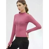 ราคา Women's Thumb Holes Zip Up Sports Jacket, Sporty Plain Long Sleeve Sports Tops, Women's Sportswear for Tennis Pickleball Indoor Outdoor Wear, Sports Outerwear (1733975826225465064)