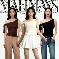 ราคา พร้อมจัดส่งMALIMAYS|Plain Bow Top เสื้อเเฟชั่น ผู้หญิง เสื้อ แขนกุด เสื้อสีพื้นผูกโบว์ เสื้อยืด Cream เสื้อ แขนกุด ผู้หญิง เสื้อยืดสวยๆผู้หญิงแฟชั่นใหม่ๆๆ เสื้อ กล้าม ใส่ สบาย (1734510298545162147)