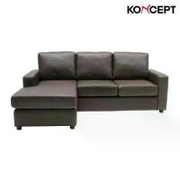 ราคา Sofa Solutions โซฟาเข้ามุมสลับด้านได้ซ้าย/ขวา รุ่น Zette สีน้ำตาล (213X155X68 ซม.) (1729580802659420410)