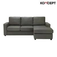 ราคา Sofa Solutions โซฟาเข้ามุมสลับด้านได้ซ้าย/ขวา รุ่น Zette สีเทา (213x150x88 ซม.) (1729578118988990714)
