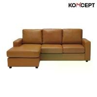 ราคา Sofa Solutions โซฟาเข้ามุมสลับด้านได้ซ้าย/ขวา รุ่น Zette สีน้ำตาลอ่อน (213X155X68 ซม.) (1729581670830082298)