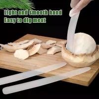 ราคา ที่เปิดมะพร้าว, พลาสติกอ่อน, ด้ามยาว, สะดวกและทนทาน, แกะเนื้อมะพร้าว, แกดเจ็ตในครัว, 1/2 ชิ้น (1733049569518519813)