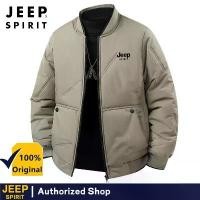 ราคา เสื้อแจ็คเก็ตผู้ชาย JEEP SPIRIT คอเบสบอล สำหรับฤดูใบไม้ร่วงและฤดูหนาว สไตล์แฟชั่นสำหรับธุรกิจ เนื้อผ้าฝ้ายชั้นนอก อุ่น เหมาะสำหรับใส่เป็นเสื้อคลุมหรือเสื้อแจ็คเก็ตคอเบสบอล (1734322713339069540)