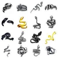 ราคา Animal Spirit Snake Jewelry European and American Retro Punk Exaggerated Personality Unisex Twisted Snake Animal Open Ring Manufacturer (1733280103032259910)