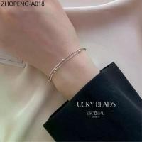ราคา ESCOBAL กําไลเงิน Lucky Beads สร้อยข้อมือเงินแท้ กำไลแฟชั่น สร้อยข้อมือสองชั้น ข้อมือเงิน วาเลนไทน์ (1734128382025827705)