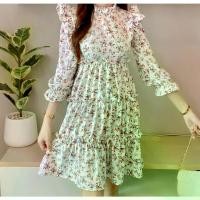 ราคา ดาราแนะนำ เดรสแม่อั้ม ลายดอกกุหลาบ คอจีบระบาย ไหล่ระบาย แขน5ส่วน ปลายแขนแต่งสม็อค เดรสออกเดท วาเลนไทน์TikTok (1732738649382553064)