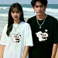 ราคา 2026 ล่าสุด เสื้อยืดคู่รัก, แฟชั่นคู่ วาเลนไทน์, ผ้าฝ้าย 100%, ลายเกาหลี, ของขวัญวาเลนไทน์ คู่หมีแพนด้าน่ารักกอดกันพร้อมหัวใจ วาเลนไทน์ ของขวัญ เสื้อคู่รัก น้อยที่สุด ขนาดใหญ่เกินไป (17343873606532804