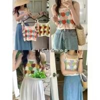 ราคา Cicishop(Q322)เสื้อสายเดี่ยวไหมพรมถักดีเทลสายผูกโบว์แต่งลายหัวใจน่ารักคิ้วๆมินิมอล วาเลนไทน์ ชีเสิร์ฟ (1734377233021306115)