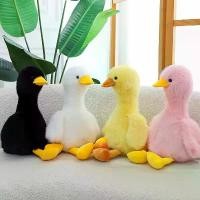 ราคา เป็ดน้อย, เป็ดน่ารัก, ตุ๊กตาผ้า, ตุ๊กตาเป็ดสีเหลืองตัวใหญ่, หมอนหนุนเป็ดสีดำ (1734703985411654671)
