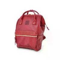 ราคา COD anello PU Leather Wine ของแท้ กระเป๋าเป้สะพายหลังรุ่นหนังนิ่ม- สีไวน์ ไซส์มินิ MINI สุดฮิตจากญี่ปุ่นTikTok (1734376321082427299)