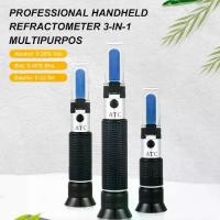 ราคา เครื่องวัดแสงมือถือ 3 In 1 มัลติฟังก์ชั่น Baume & Brix & Alcohol Refractometer 0-25%Vol 0-40%Brix 0-22Baume ATC Wine Refractometer (1732714668359648912)