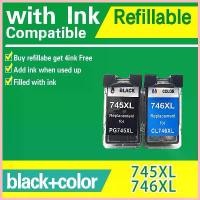 ราคา เข้ากันได้กับ Canon PG745 CL746 ตลับหมึก PG 745XL CL 746XL PG745XL CL746XL หมึกรีฟิลสำหรับ PIXMA TS207 TS307 MG2570s IP2 สวัสดิการสด (1732965577881388903)