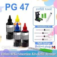 ราคา ตลับหมึก Canon PG 47 ขนาด CLหมึก 57 PG47XLคL57XLหมึกเติม 100 มล. สำหรับ Canon E480 E477 E470 E460 E410 E4270 E3470 E3370, E3170</easyboss-b></easyboss-b></easyboss-b></easyboss-b> (1732166382014401262