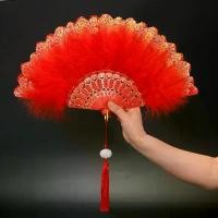 ราคา 2026BK พัดพับโลลิต้าคลาสสิก พัดสไตล์ย้อนยุคสำหรับการแสดงเต้นรำ การถ่ายภาพ การเดินทาง พัดพระราชวัง พัดขนนกสำหรับสาวนางฟ้า (1734178239922734615)
