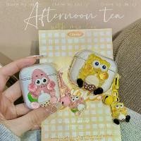 ราคา เคส airpods pro เคส airpods การ์ตูน SpongeBob SquarePants เหมาะสำหรับ oppo EncoAir3 / 4pro หูฟังปลอก Free3 2i Bluetooth air3i R2 พาย Daxing R3pro หูฟังเปลือกเล่นซอฟต์เชลล์ x2 โปร่งใส W31 เคสป้องกัน (1