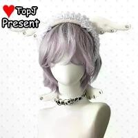 ราคา Harajuku Gothic Lolita Women Subculture Y2K Girl Punk Angel Exaggerated Wing Leopard Collar Necklace Headpiece Headband Chokers (1734645050245088569)