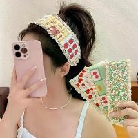 ราคา Sweet Floral Bangs Hair Patch Headband Women Hair Accessories Cute Korean Style Fashion Accessories (1734506230593783645)
