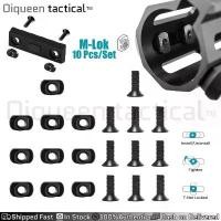 ราคา Oiqueen 10Pcs M-LOK Screw and Nut Replacement Rails T-Nut Screw Replacement Set for MLOK Handguard Rail Sections for Outdoor Hunting Accessories LZD (1733978212696426424)