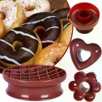 ราคา แม่พิมพ์โดนัท เครื่องทำขนมหวาน/โดนัท ที่ตัดโดนัท แม่พิมพ์ฟองน้ำแข็ง DIY สำหรับเค้ก ฟันด์นท์ รูปหัวใจ แม่พิมพ์อบรูปดอกไม้ X1U6 (1734367894768092621)