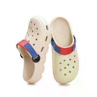 ราคา Croc Summer Beach High-end Men's High-end Thick-soled Croc Men's Outerwear Anti-Slip and Deodorant shoes (1733080573584770058)